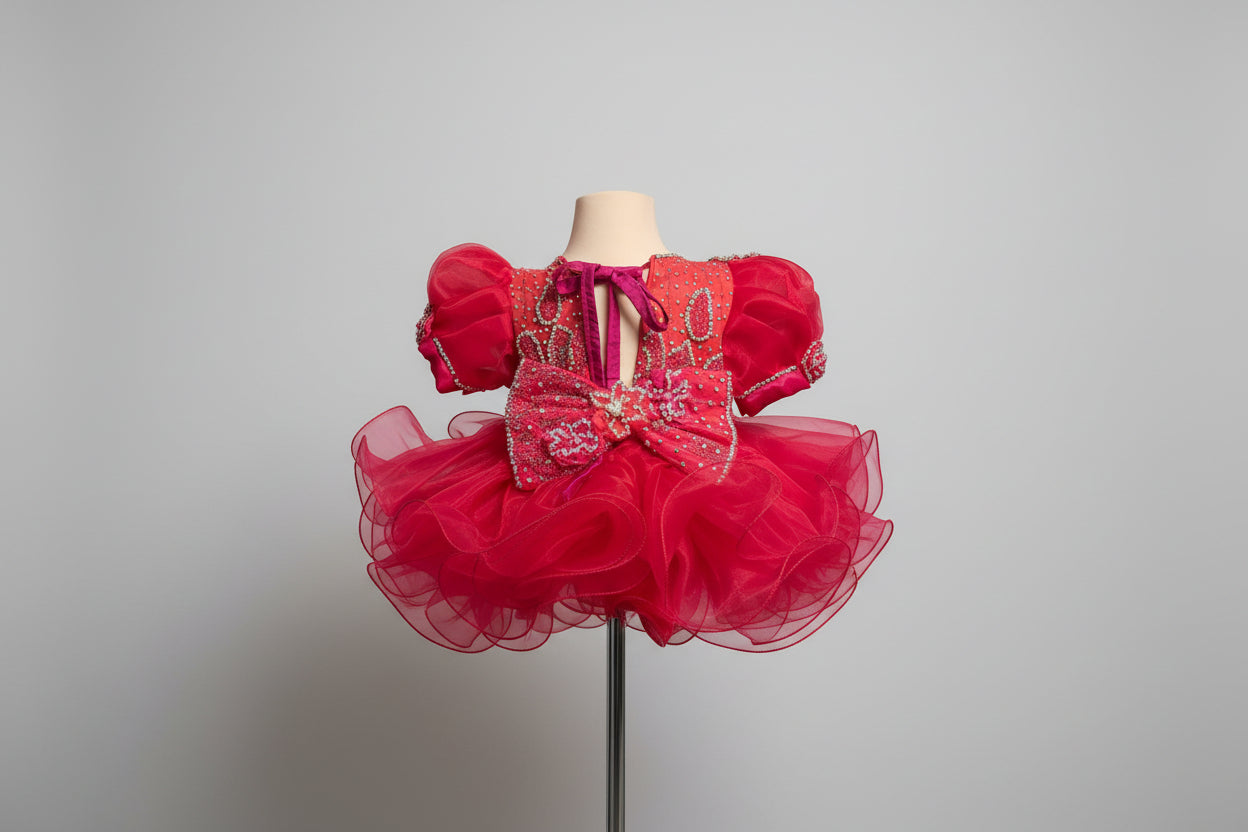 Scarlet Sparkle – High Glitz 6/12 Slim 2T