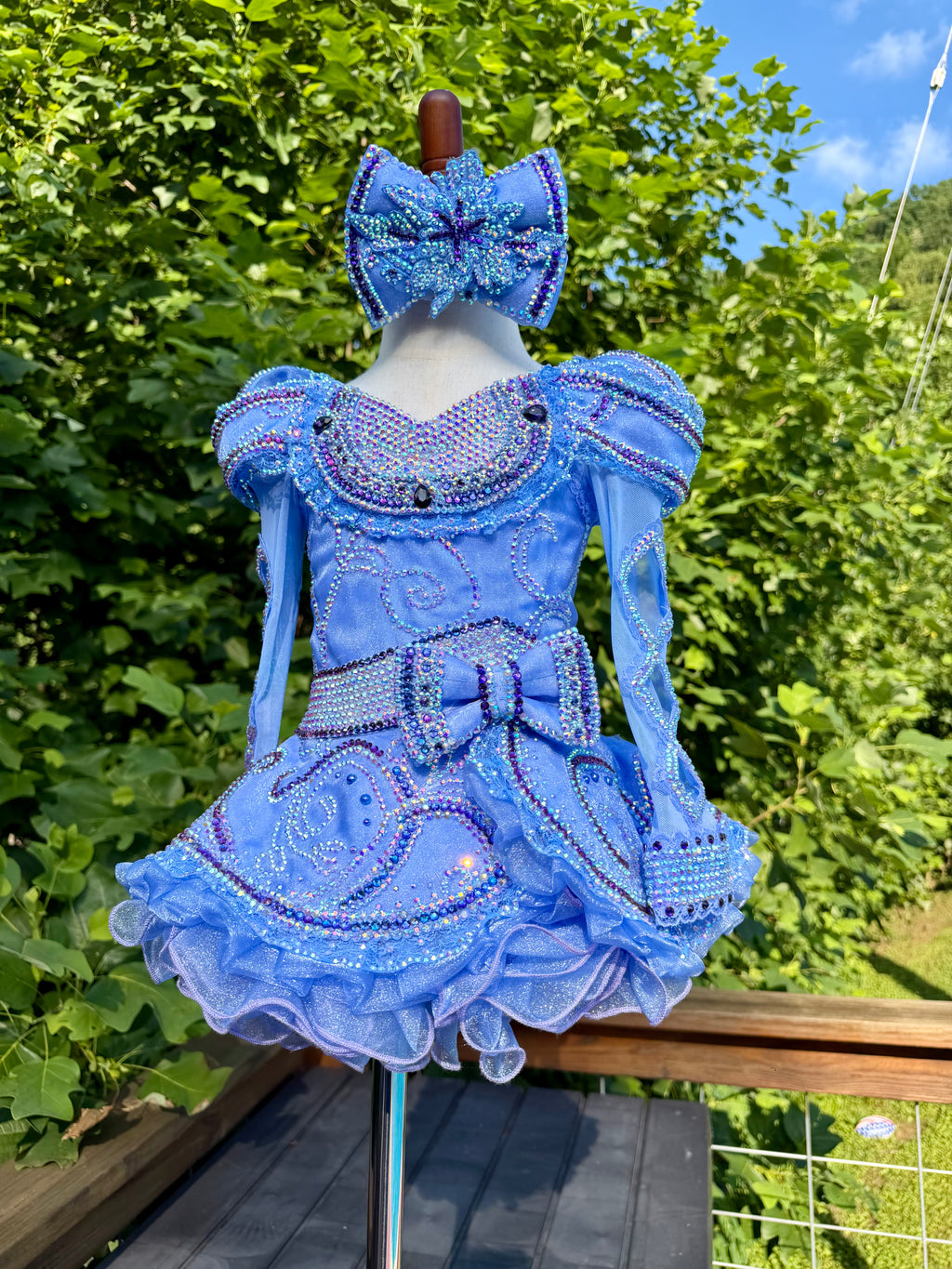 Borealis Customs Mega Glitz. Periwinkle Dreams, Size 12/2 - 18/3