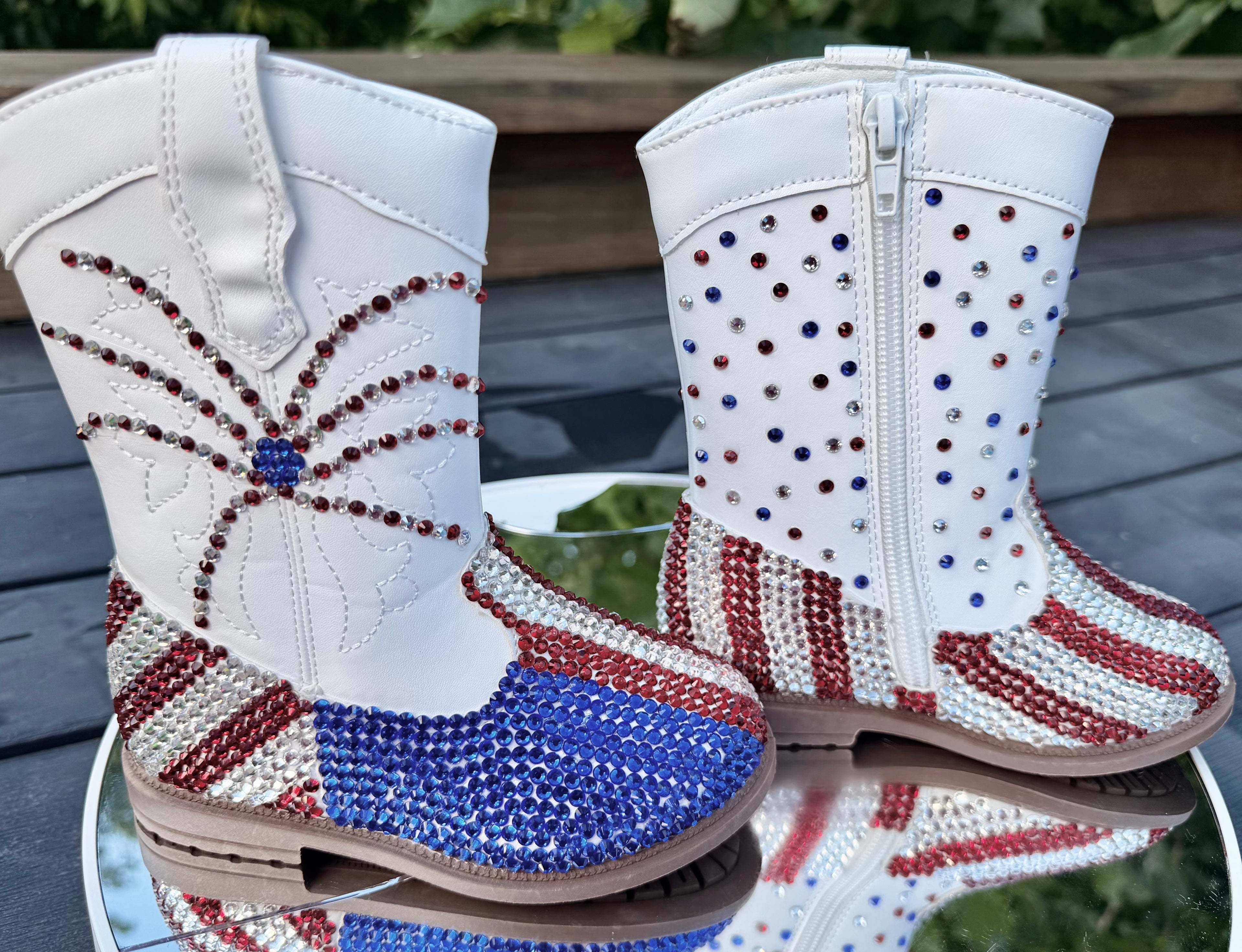 Size 7 toddler hand stoned cowgirl boots