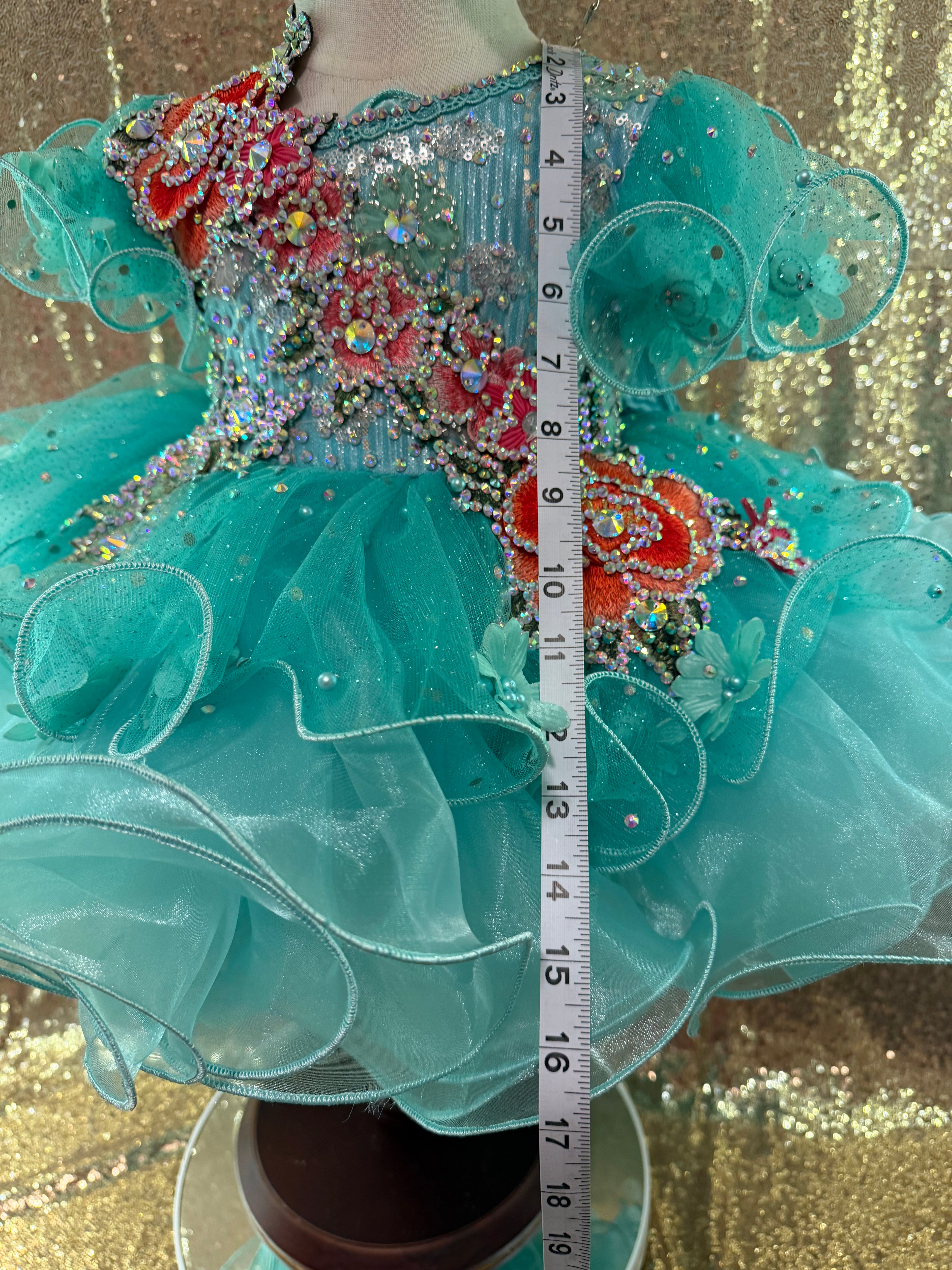 Aqua Royal Tog Mega Glitz - Ocean Light Enchantment Size 12/2