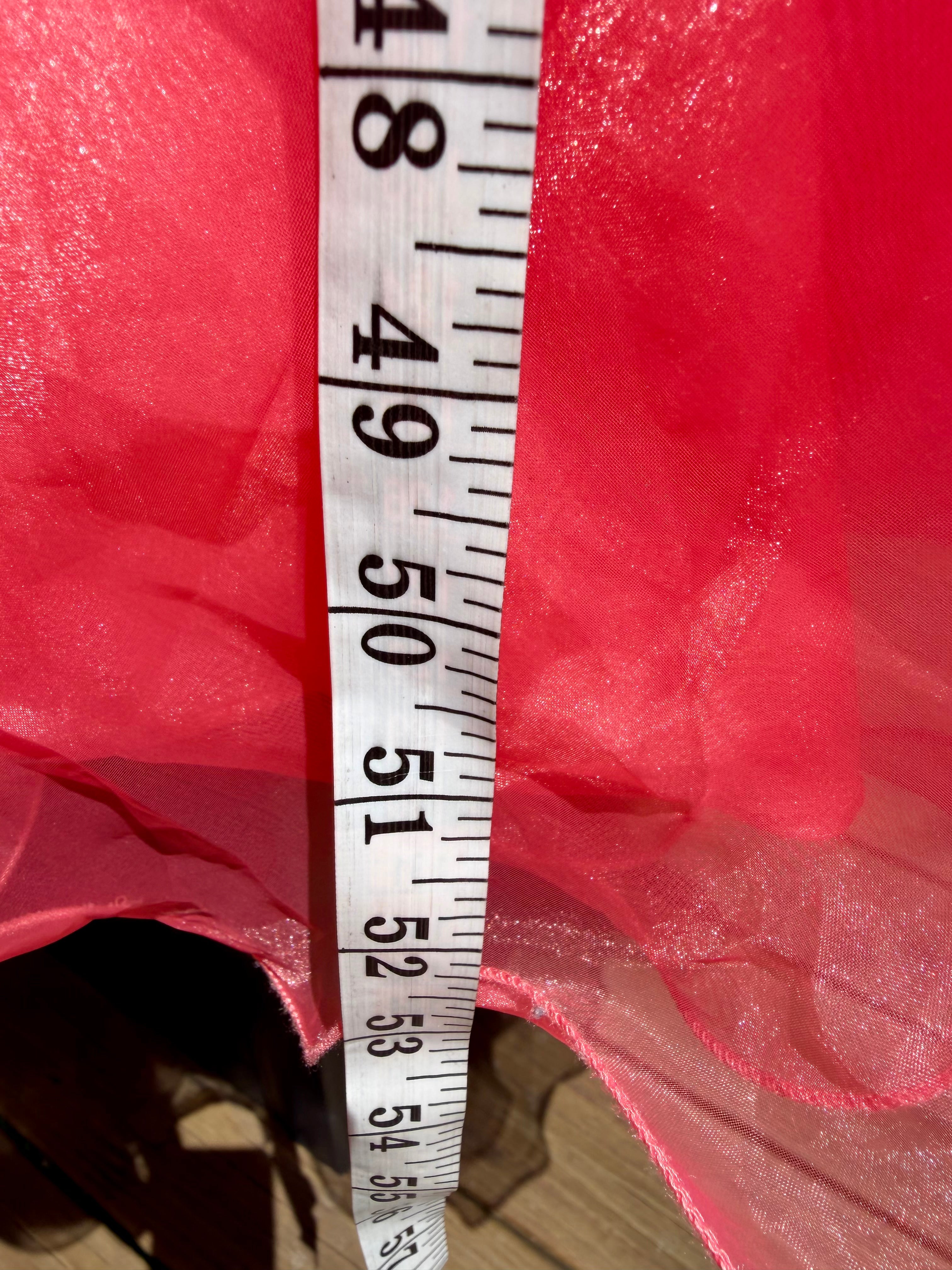 Size-12 Liz Chen Coral gown