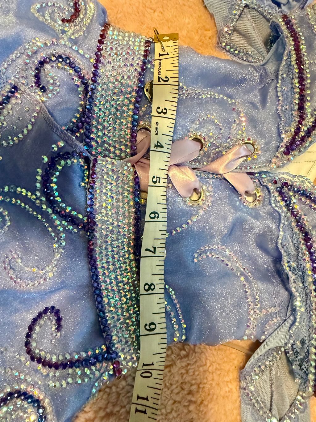 Borealis Customs Mega Glitz. Periwinkle Dreams, Size 12/2 - 18/3