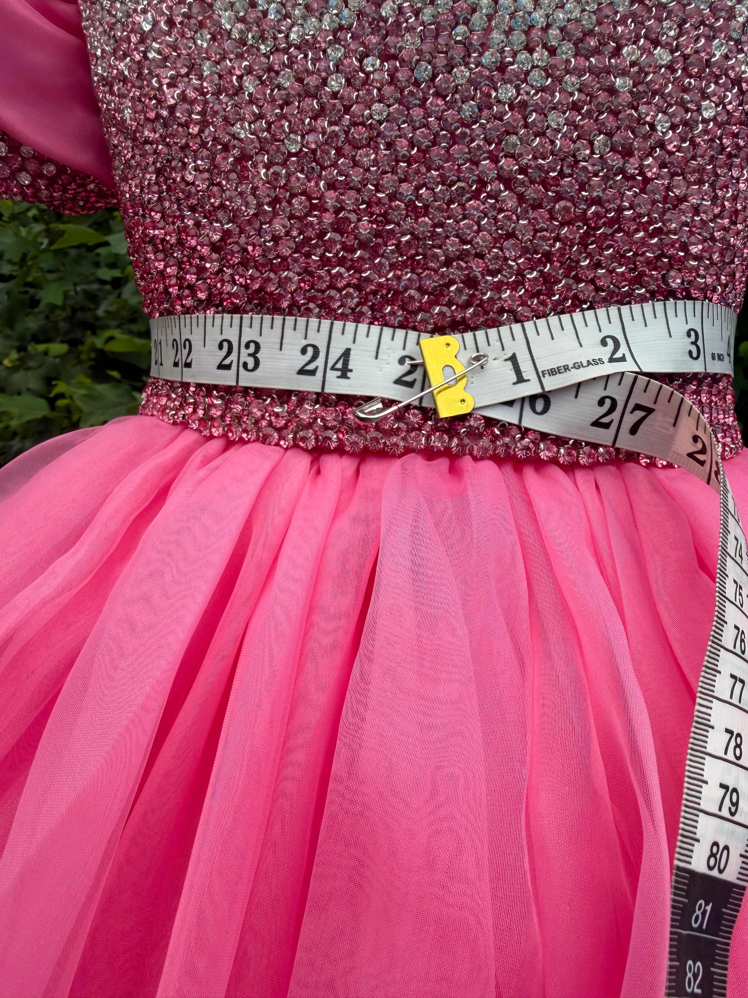 NEW! Lizz Dress - Pink Sparkle Size 4/6 corset back
