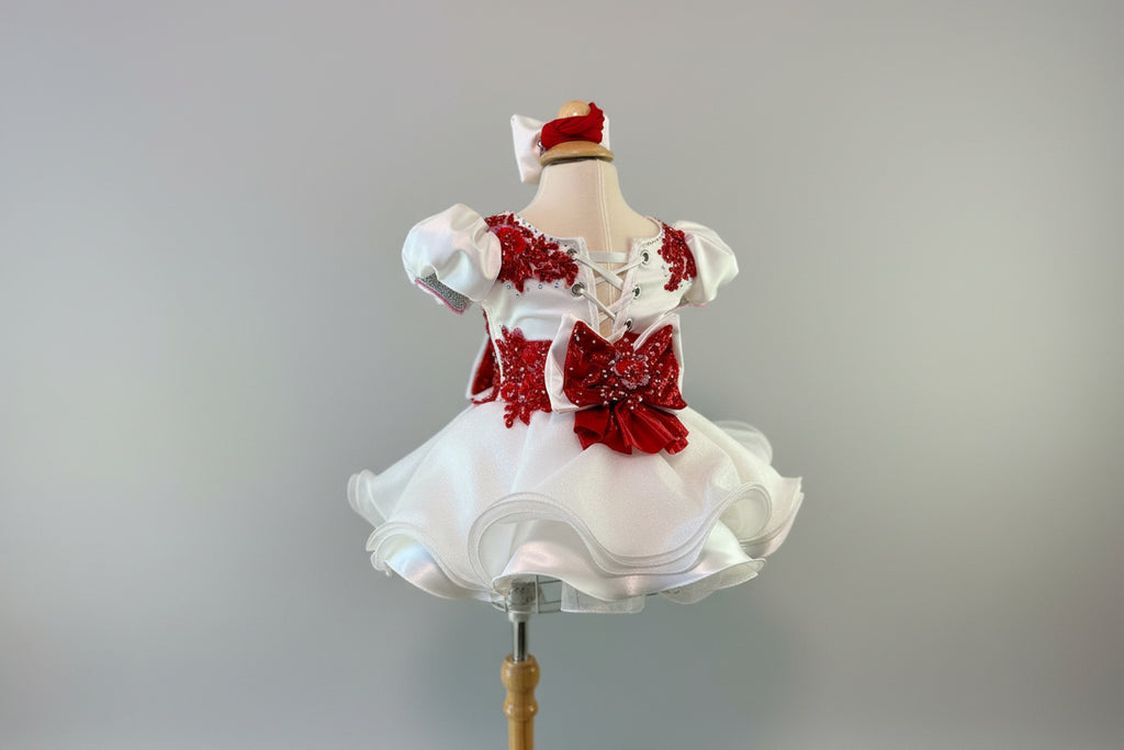 Our Littles, Red, Pink, and White Belle Custom by Kaitlyn Odell Size 6/12 months