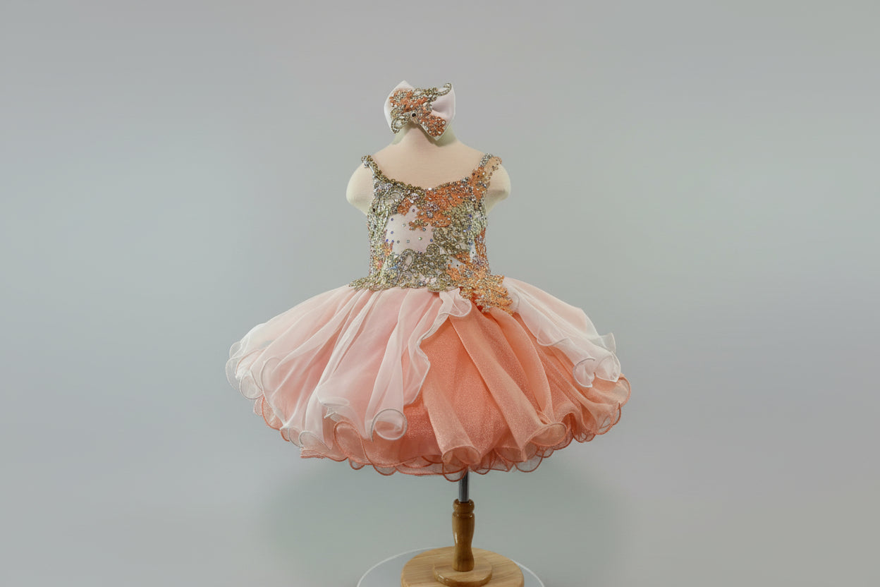 Gemics Semi Glitz- Peaches & Cream Elegance  (Size 18/3)