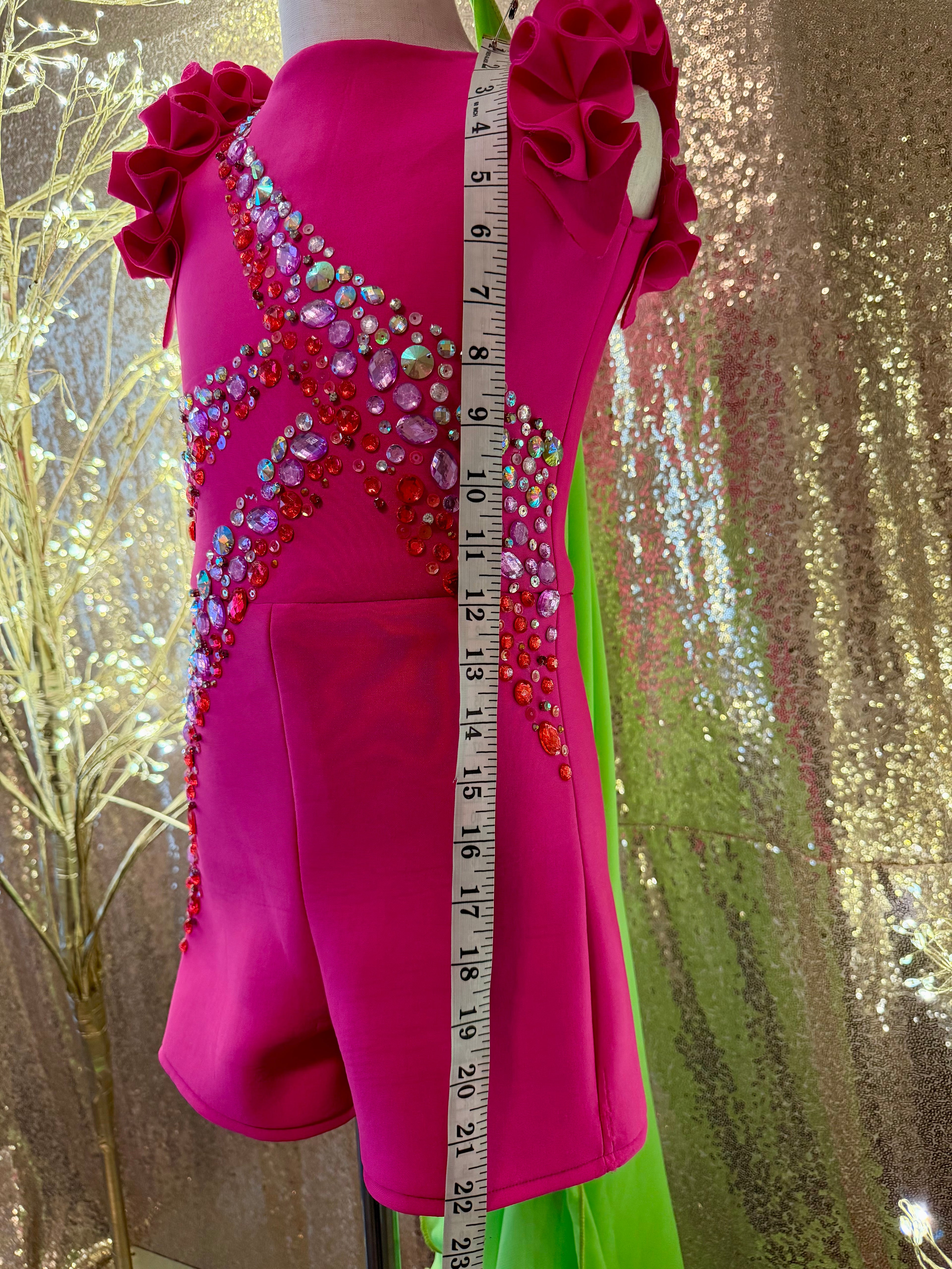 Size 6 - Pink and Lime green fun fashion