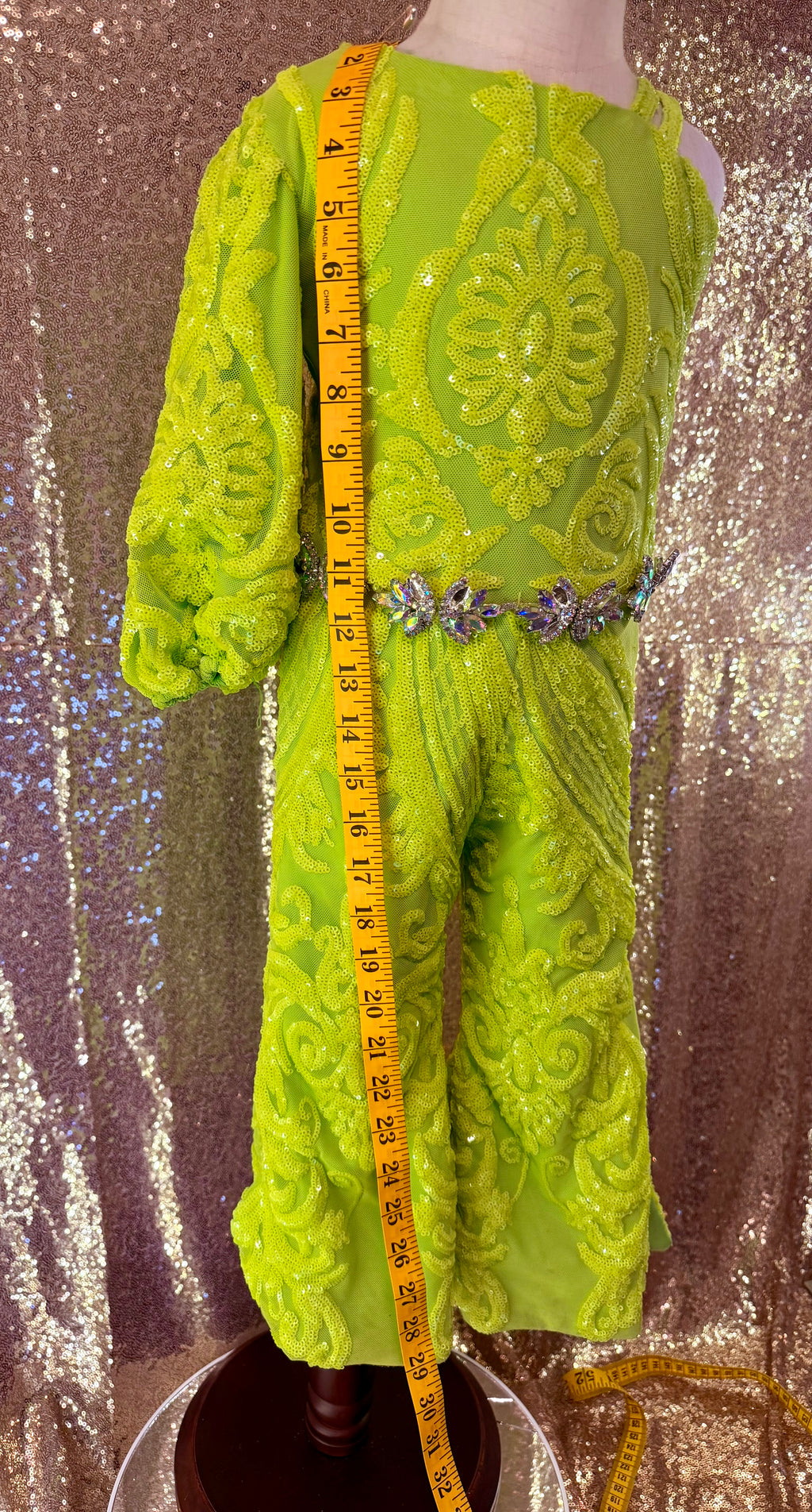 Electric Lime Queen Fun Fashion Size 12/2 - Slim 18/3