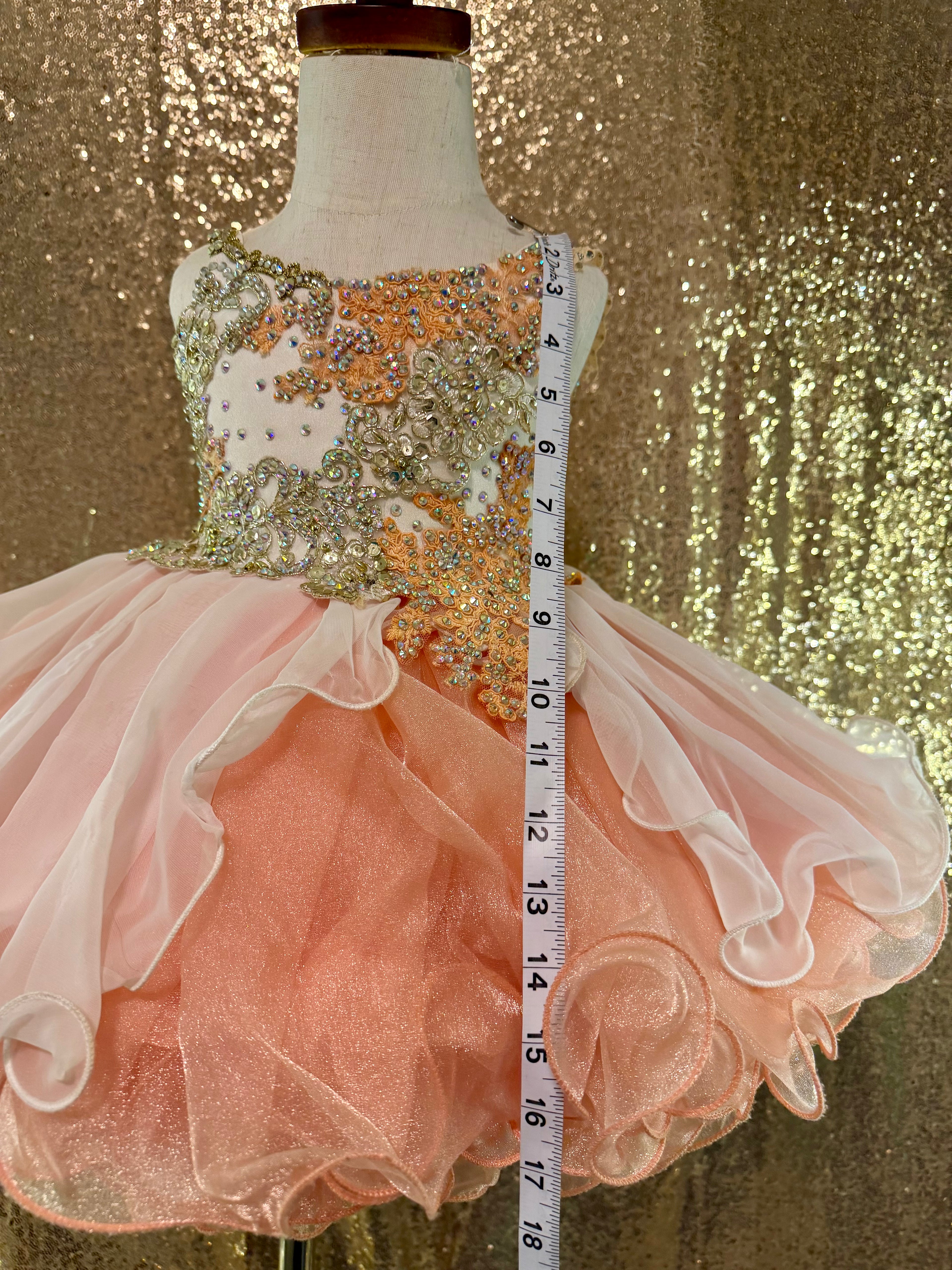 Gemics Semi Glitz- Peaches & Cream Elegance  (Size 18/3)