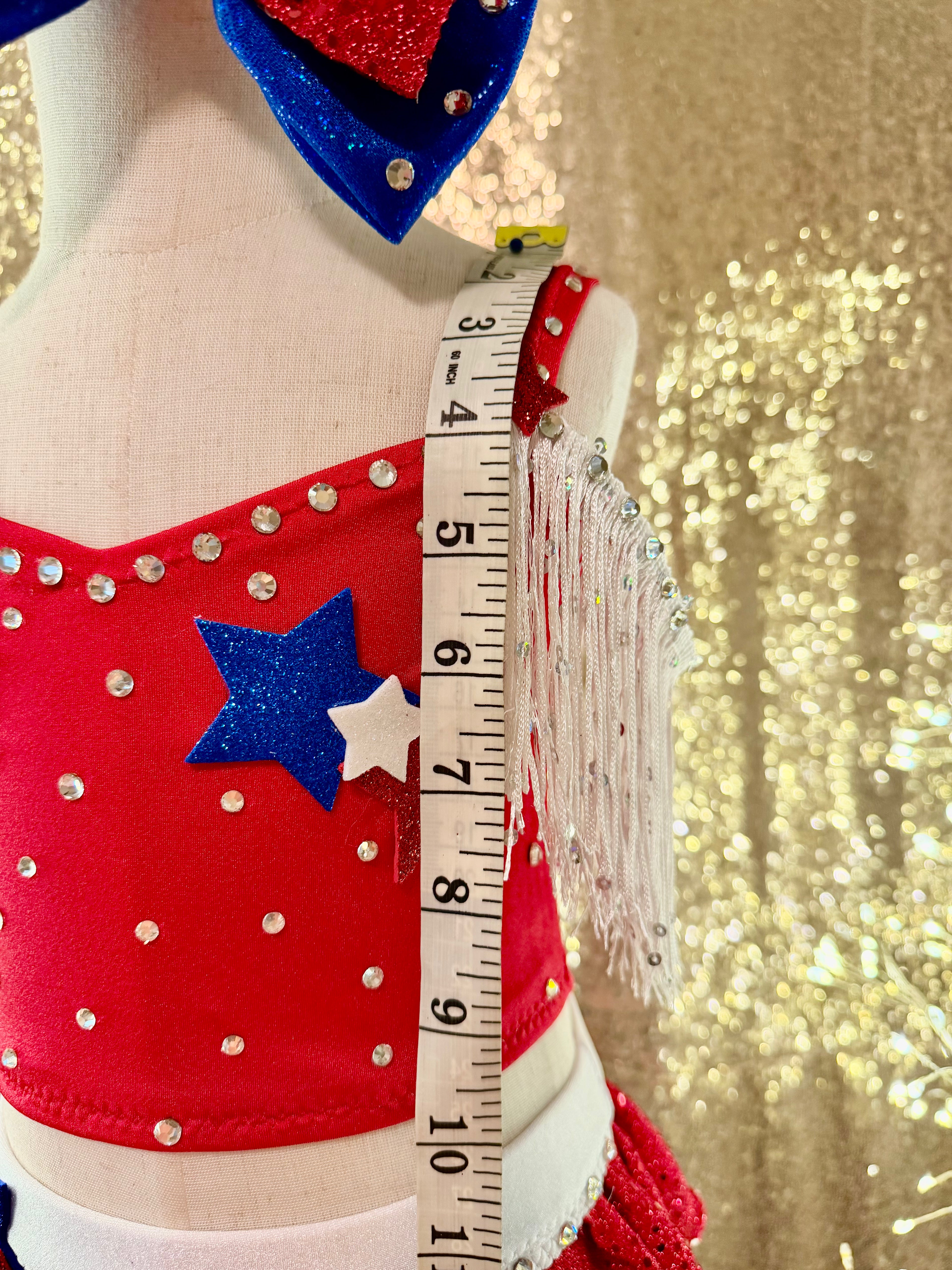 Red, White, and Bling!  Size 18/3