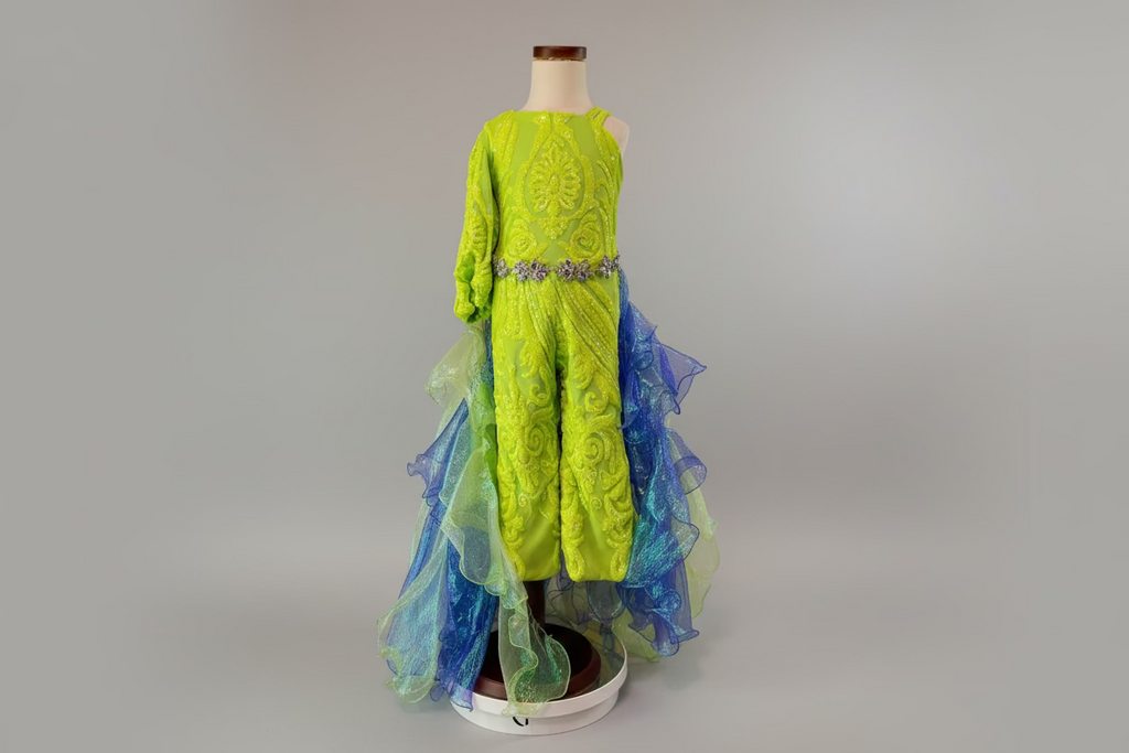 Electric Lime Queen Fun Fashion Size 12/2 - Slim 18/3