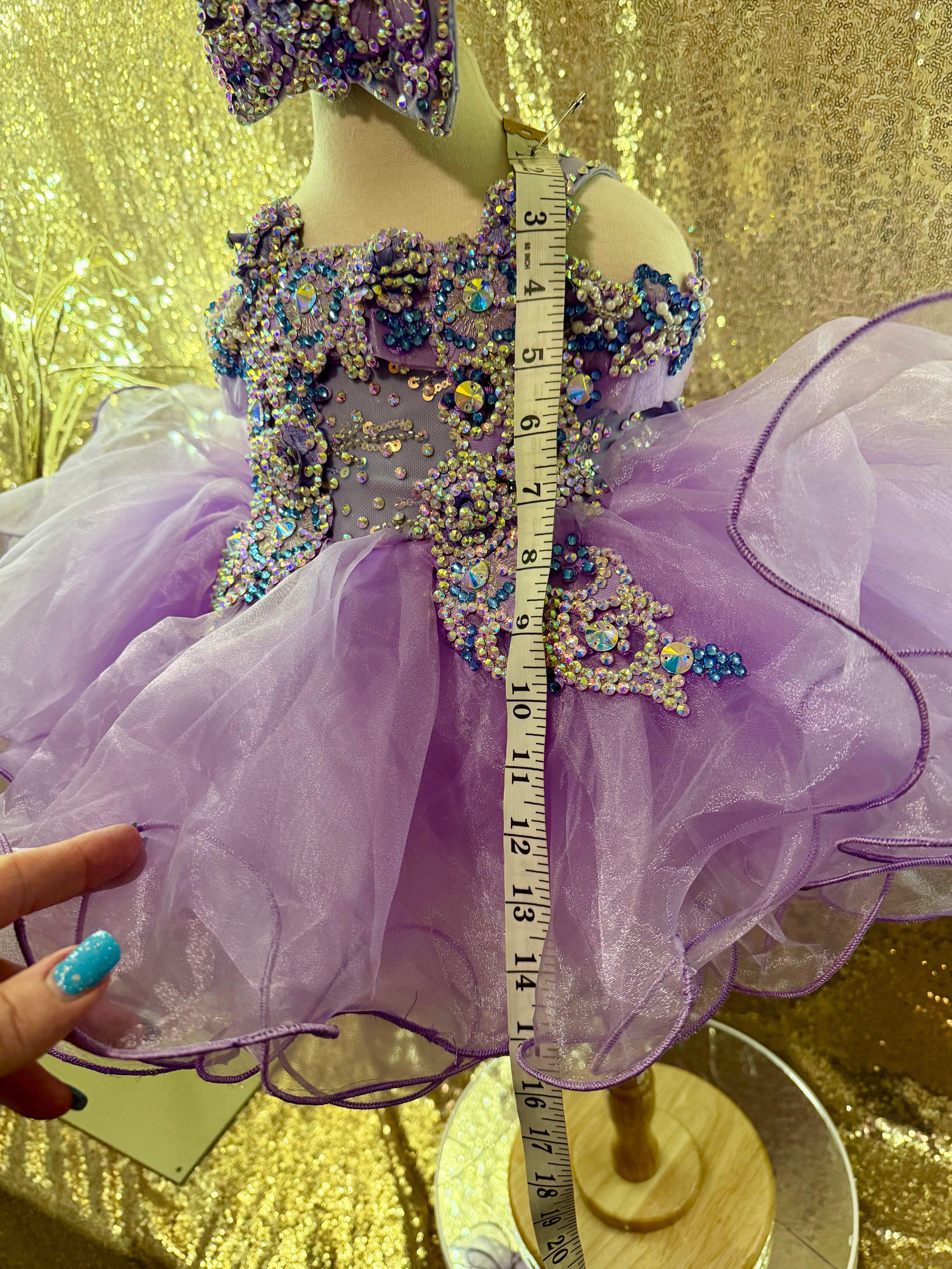 New! Full Glitz Royal Tog Size 6/12, short 2T