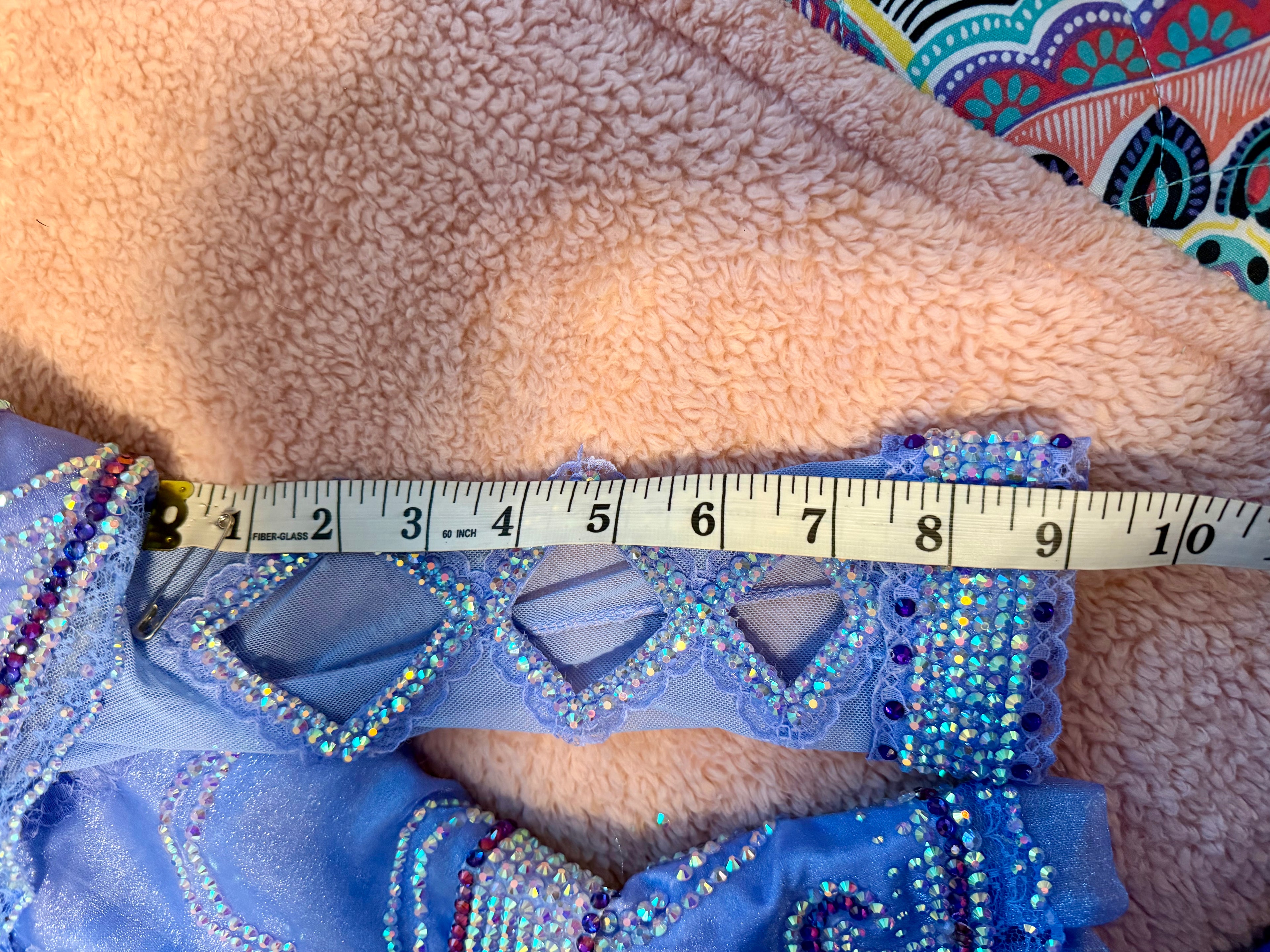 Borealis Customs Mega Glitz. Periwinkle Dreams, Size 12/2 - 18/3