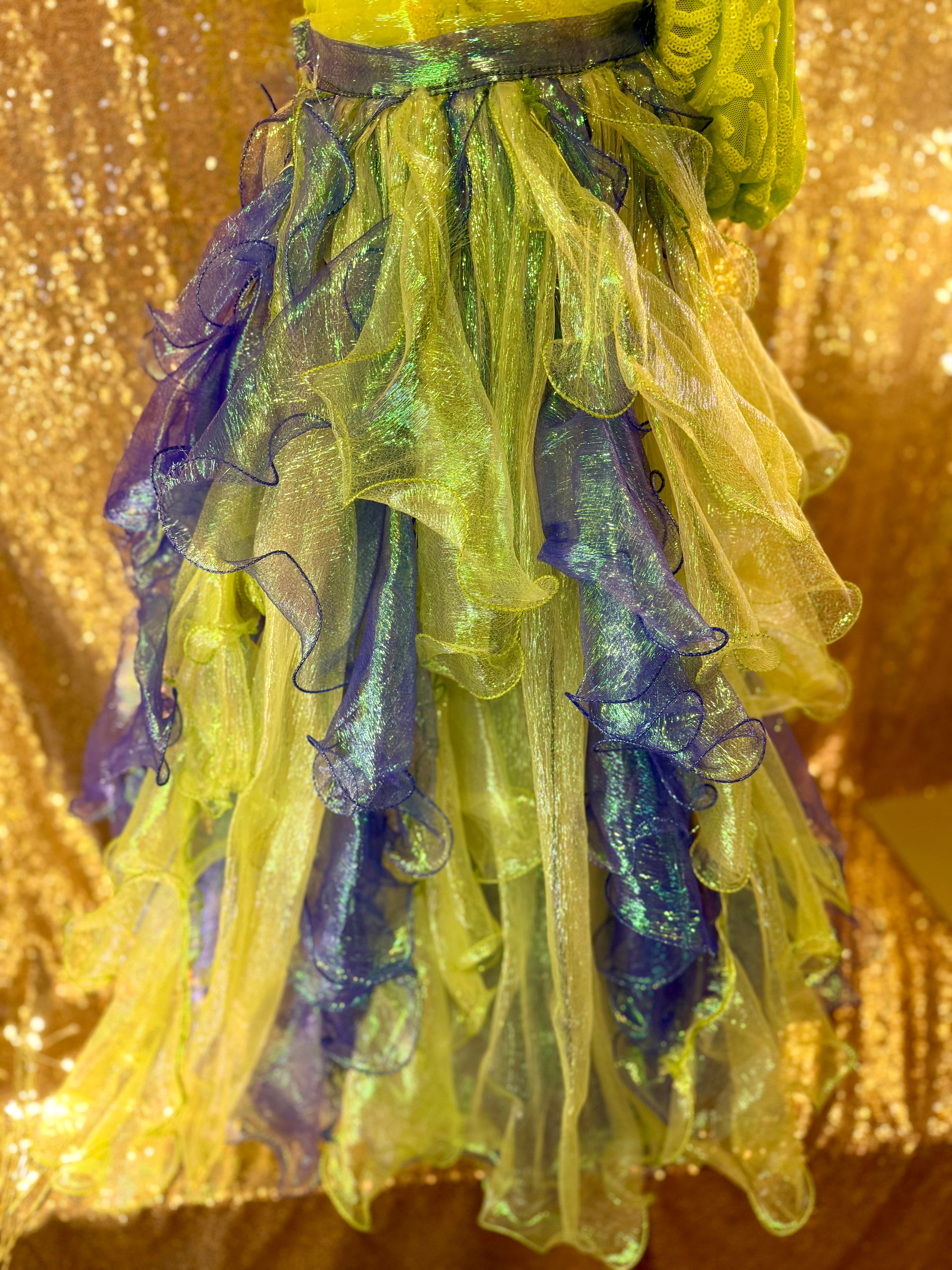 Electric Lime Queen Fun Fashion Size 12/2 - Slim 18/3