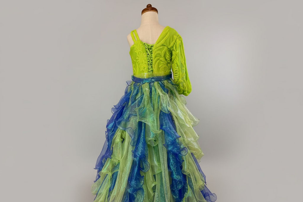 Electric Lime Queen Fun Fashion Size 12/2 - Slim 18/3