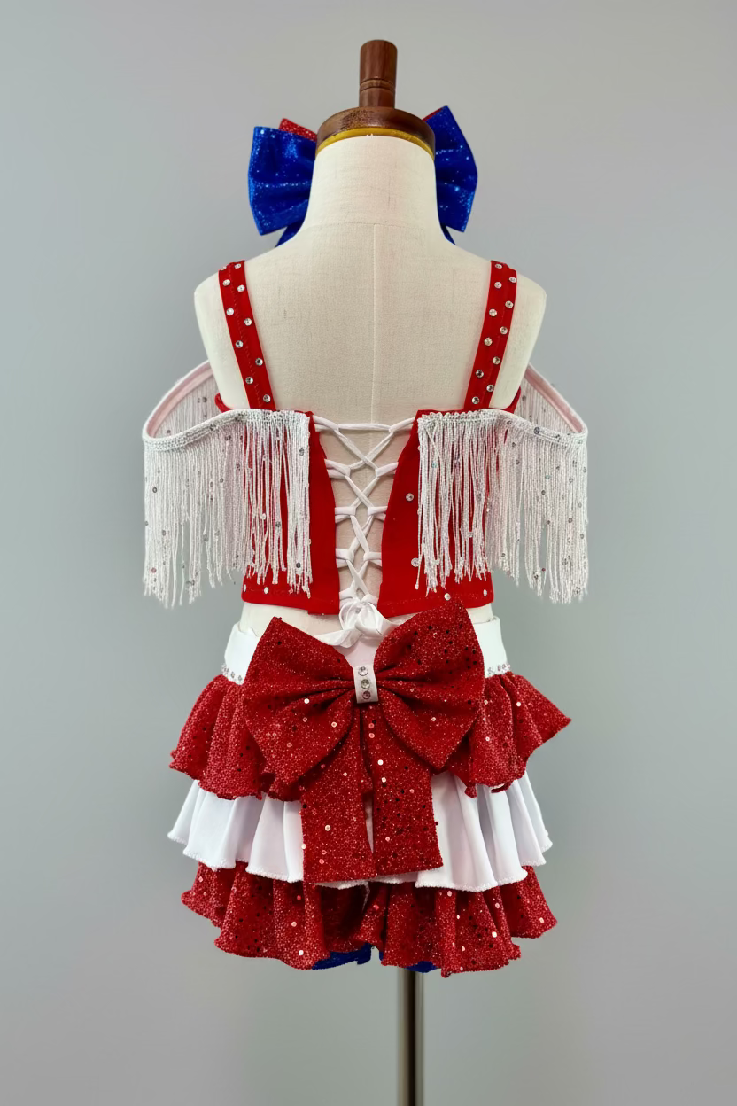 Red, White, and Bling!  Size 18/3