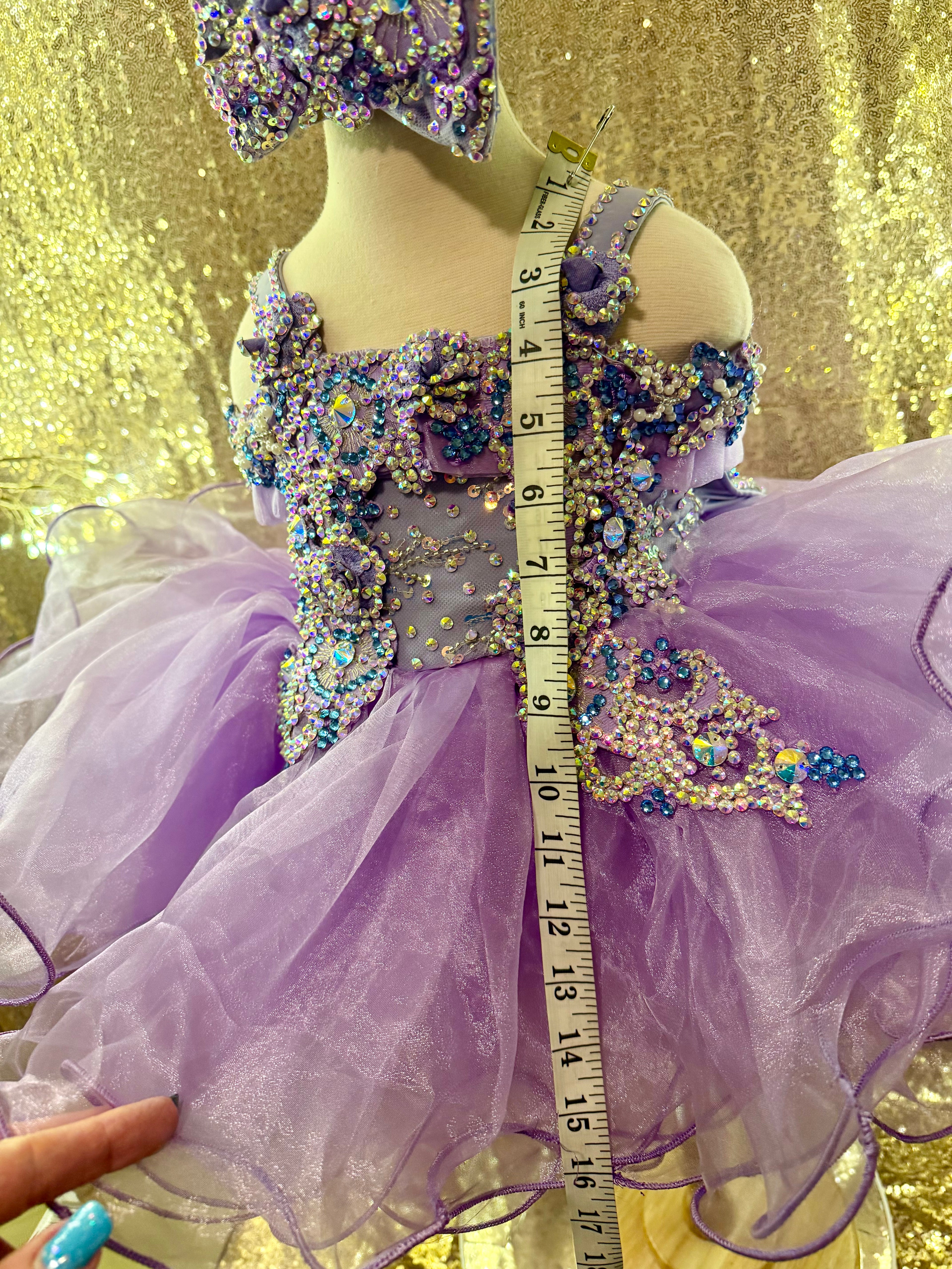 New! Full Glitz Royal Tog Size 6/12, short 2T