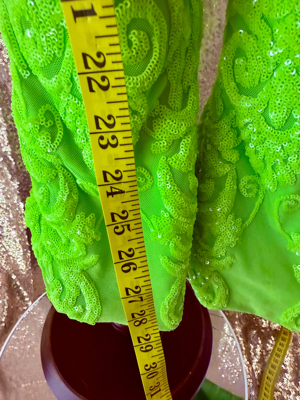 Electric Lime Queen Fun Fashion Size 12/2 - Slim 18/3