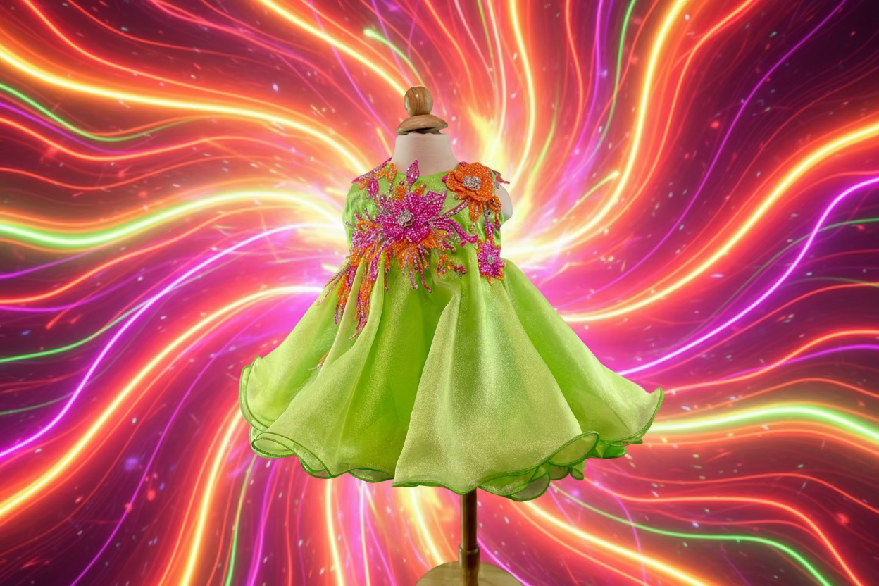 Neon Butterfly Blaze -9–12 Months (fits up to slim 18 Months)