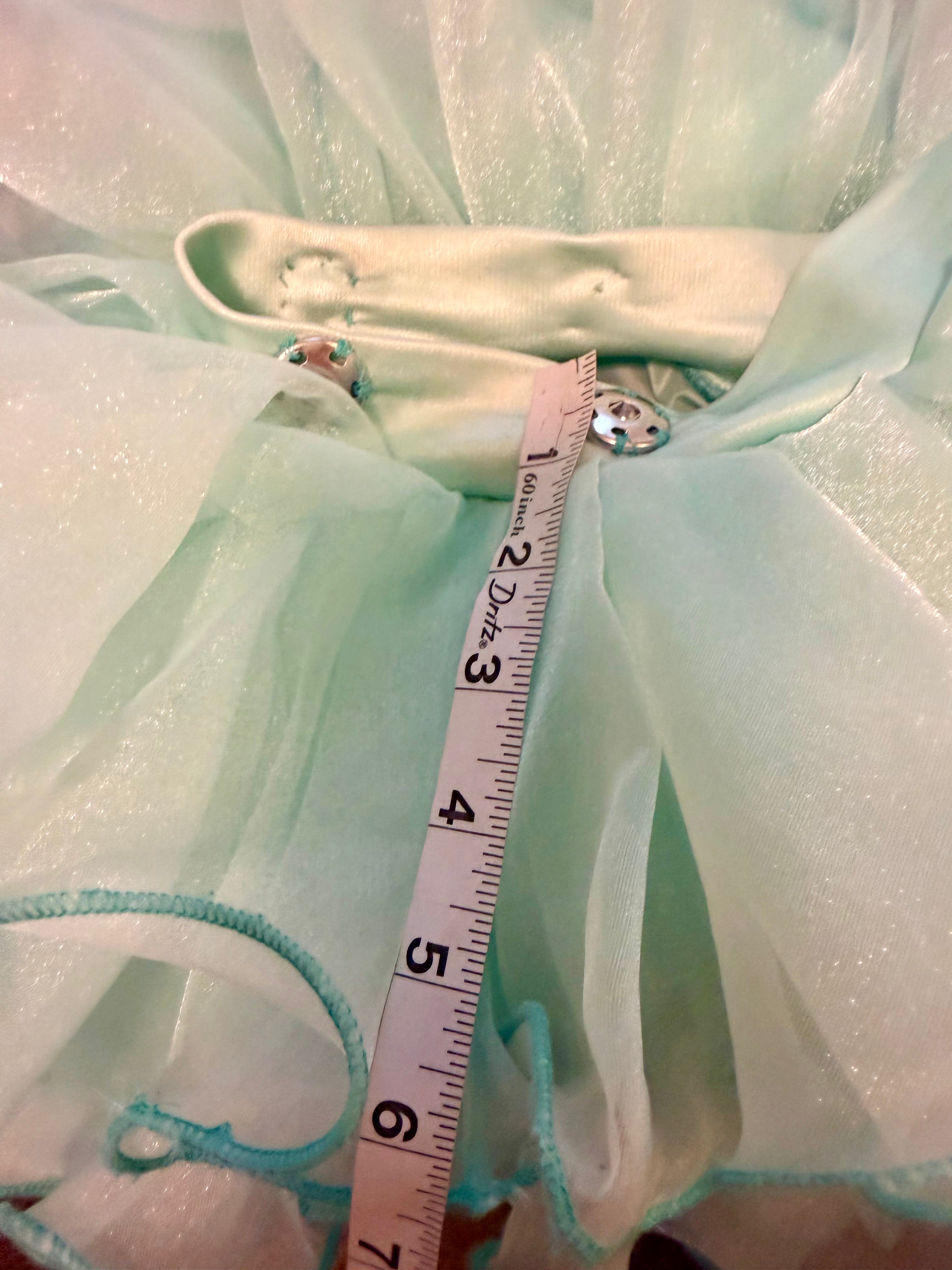 Size 12/2 Sandra Parker -  Aqua Galaxy Glitz