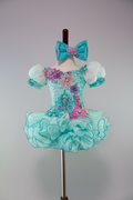 Size 12/2 Sandra Parker -  Aqua Galaxy Glitz