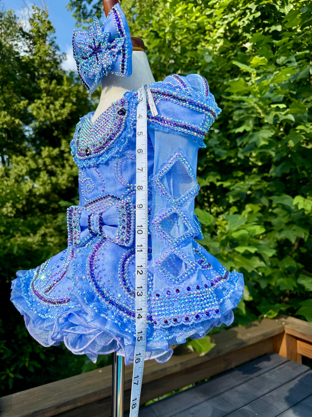 Borealis Customs Mega Glitz. Periwinkle Dreams, Size 12/2 - 18/3
