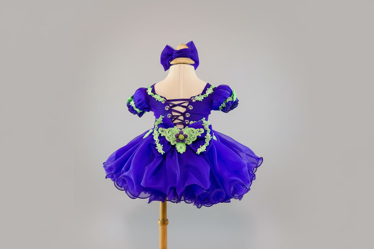 Royal Tōg Semi Glitz-Majestic Plum Sparkle -  (Size 0–9 Months)