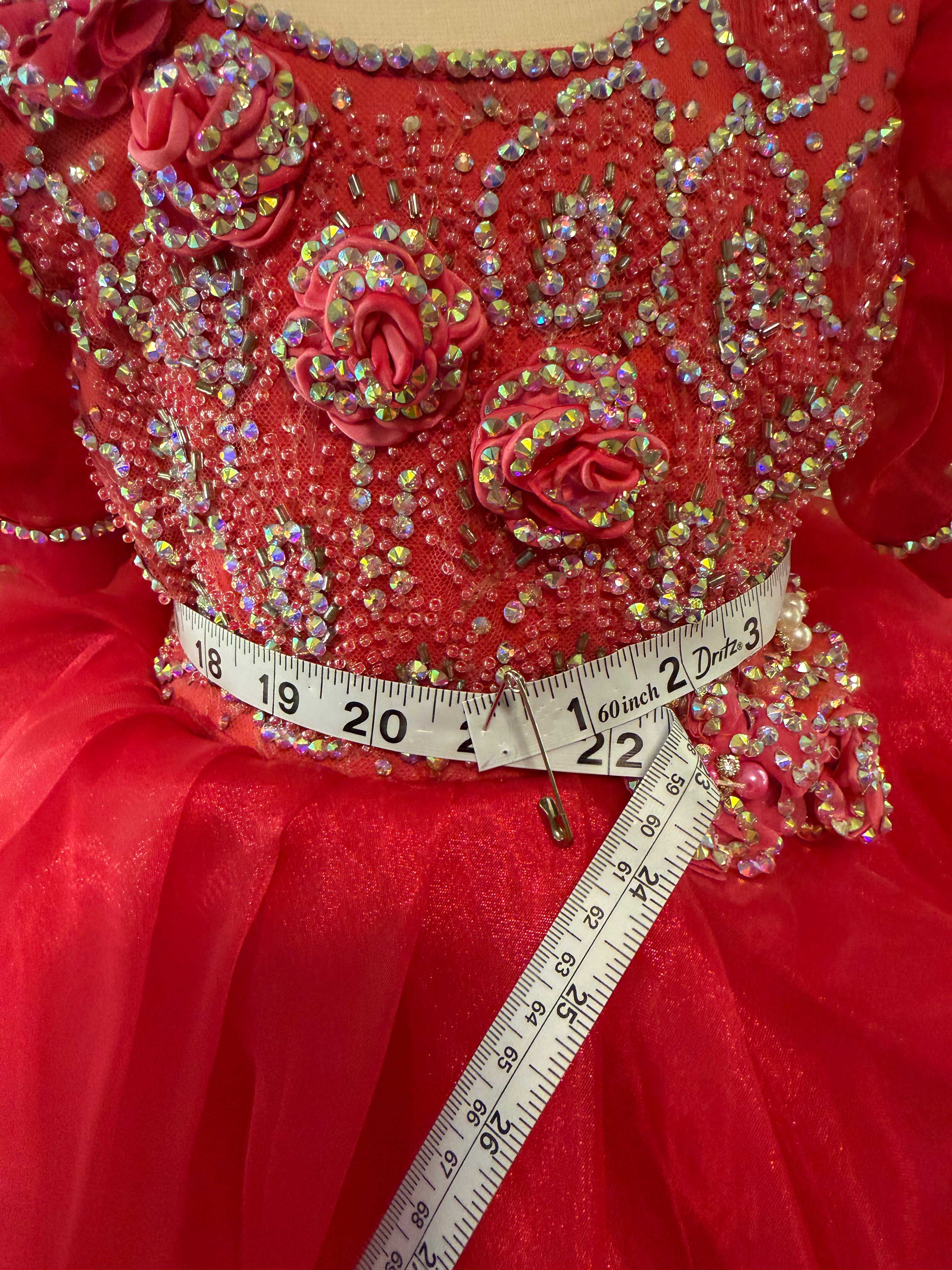 Scarlet Sparkle – High Glitz 6/12 Slim 2T