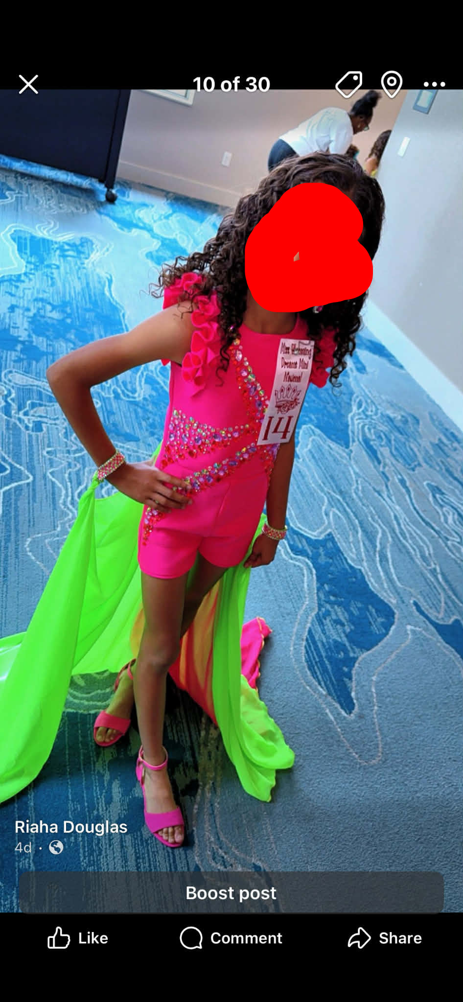 Size 6 - Pink and Lime green fun fashion