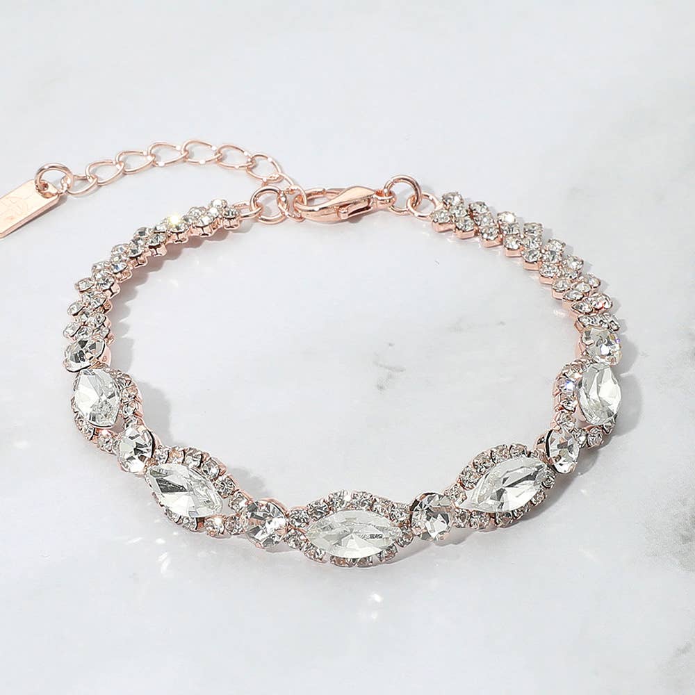 Marquise Stone Accented Evening Bracelet