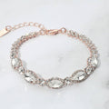 Marquise Stone Accented Evening Bracelet