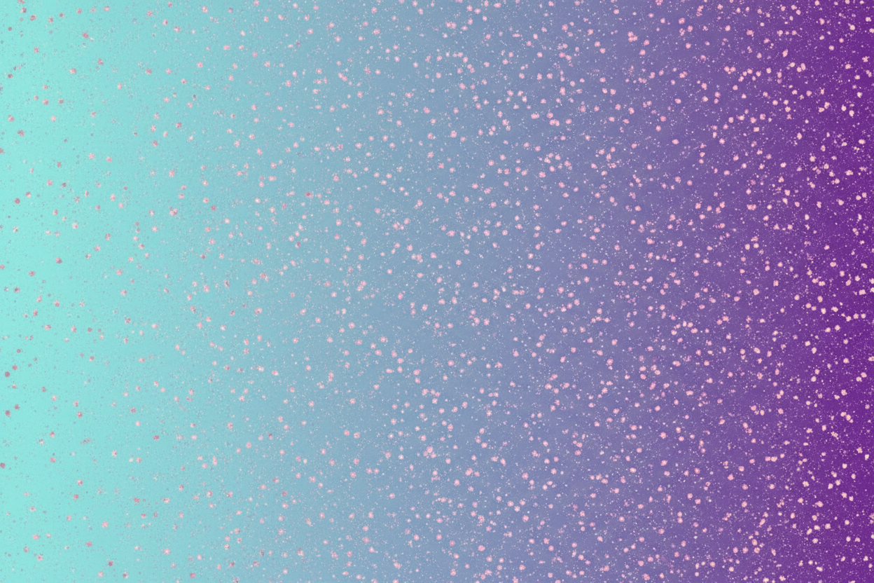 Pink glitter background with aqua and purple