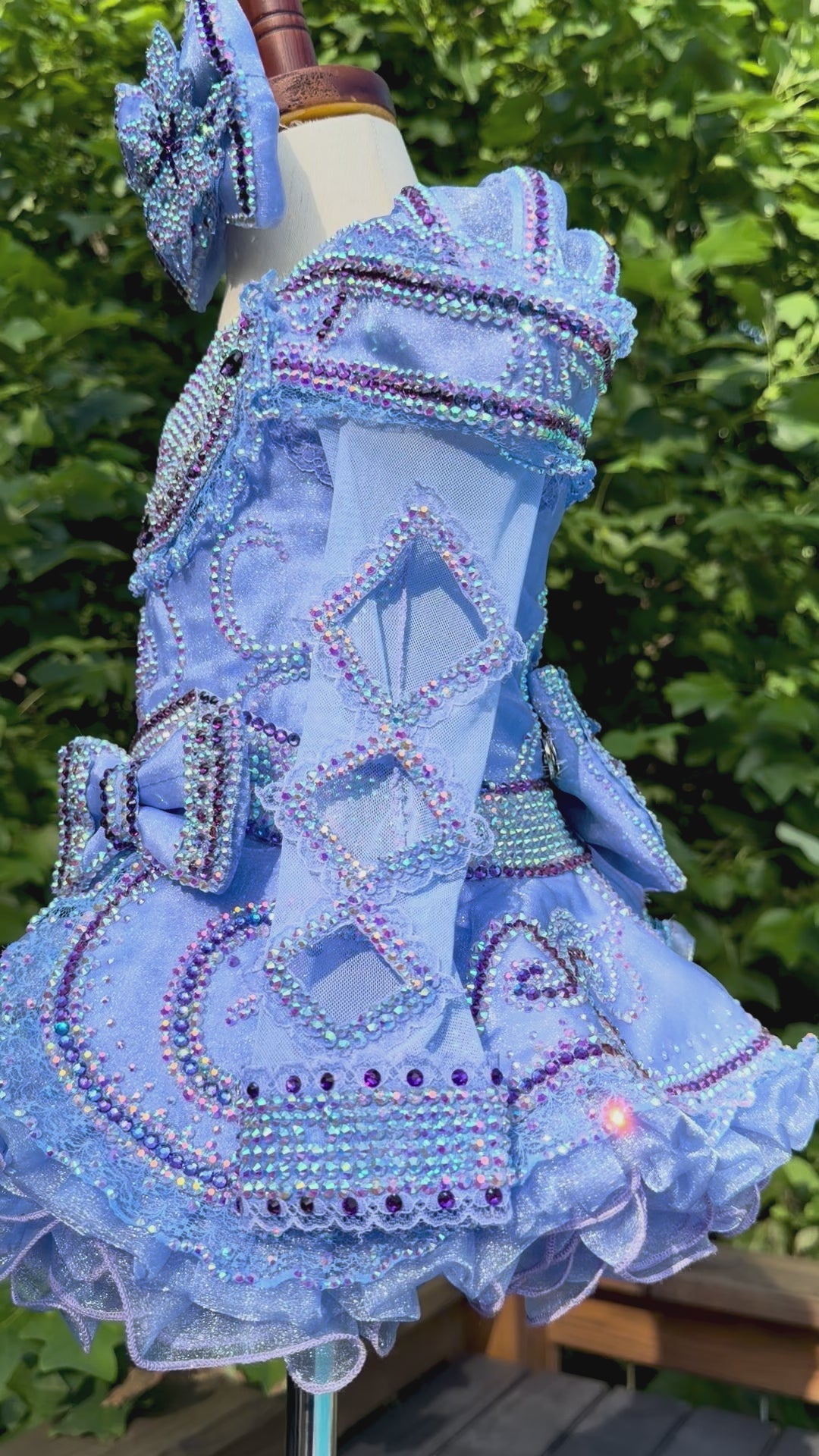 Borealis Customs Mega Glitz. Periwinkle Dreams, Size 12/2 - 18/3