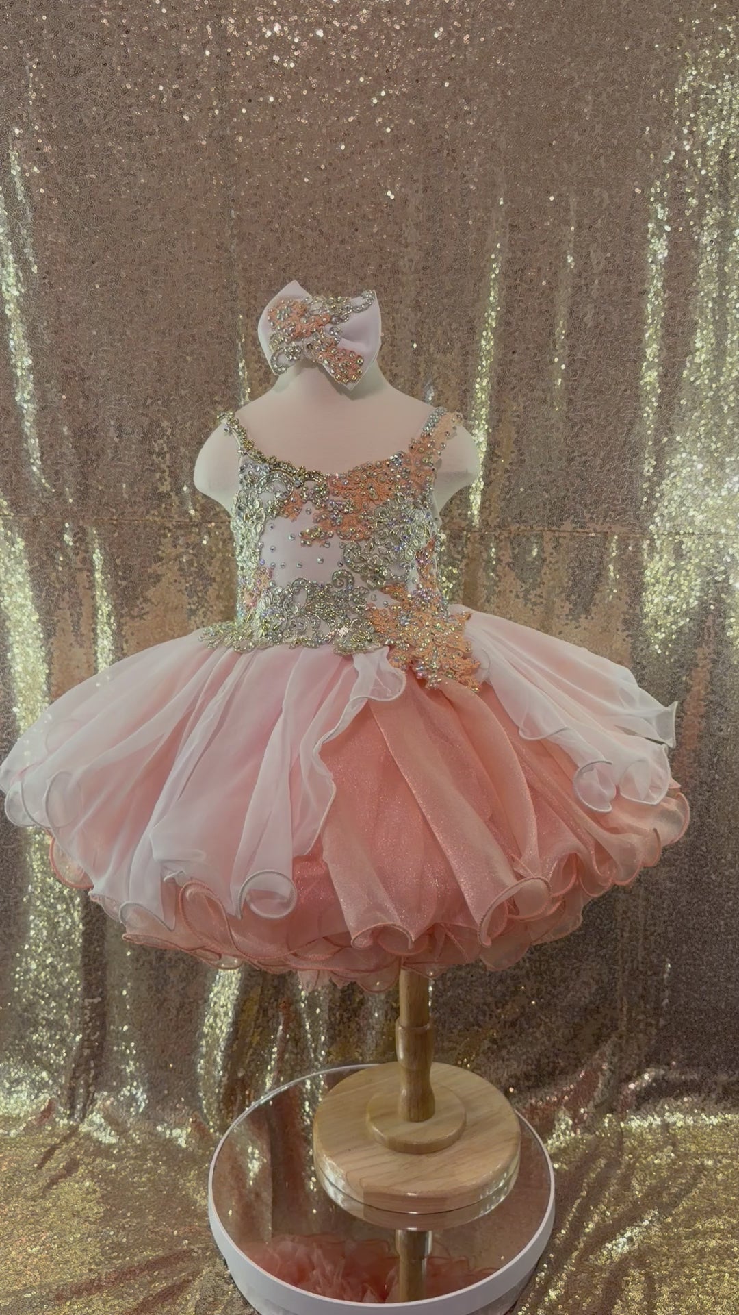 Gemics Semi Glitz- Peaches & Cream Elegance  (Size 18/3)