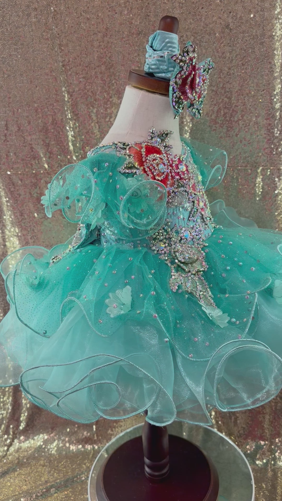 Aqua Royal Tog Mega Glitz - Ocean Light Enchantment Size 12/2