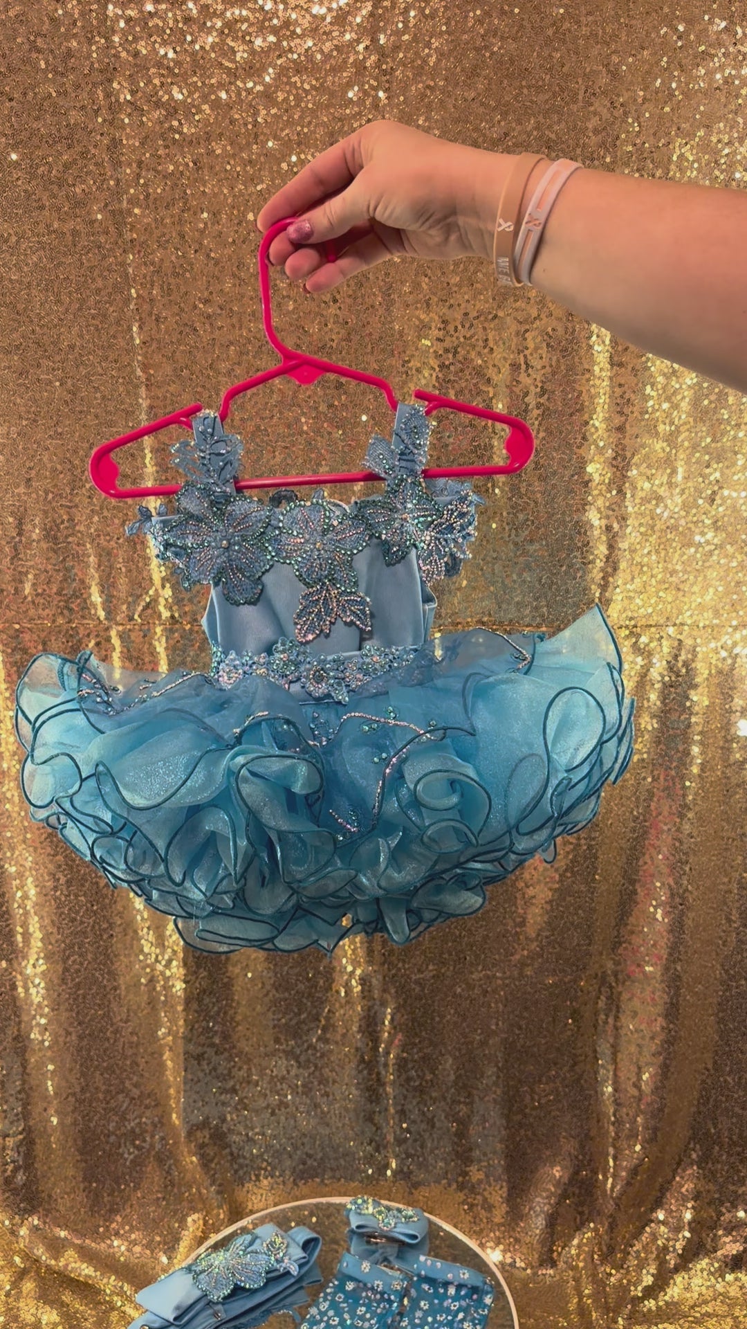 Ivy Grace -Baby Blue Mega Glitz 0-9 Months