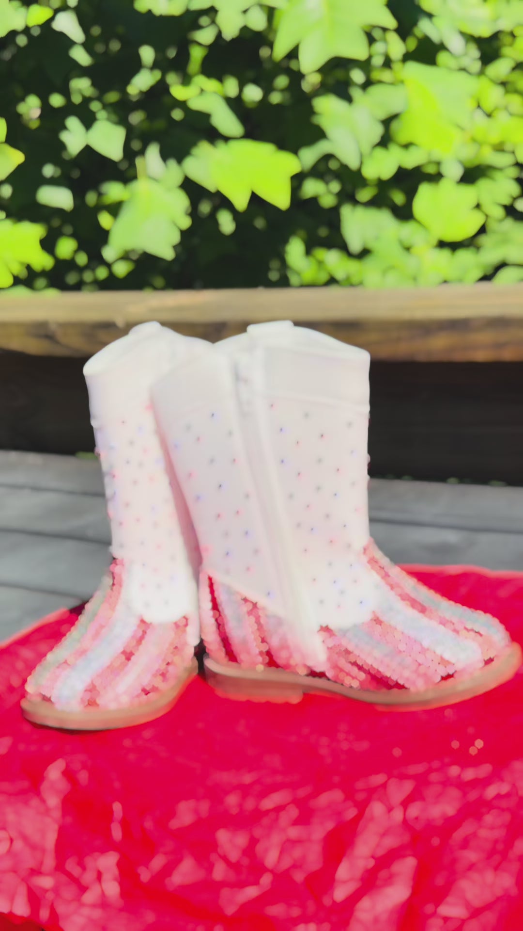 Size 7 toddler hand stoned cowgirl boots